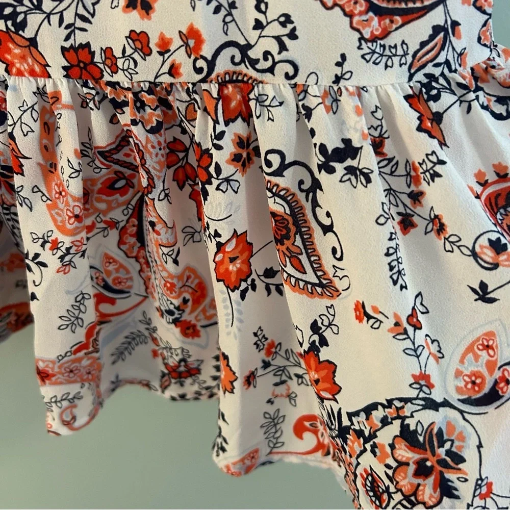 Janie & Jack The Maya Dress White Paisley. Size 5. - Picture 9 of 15